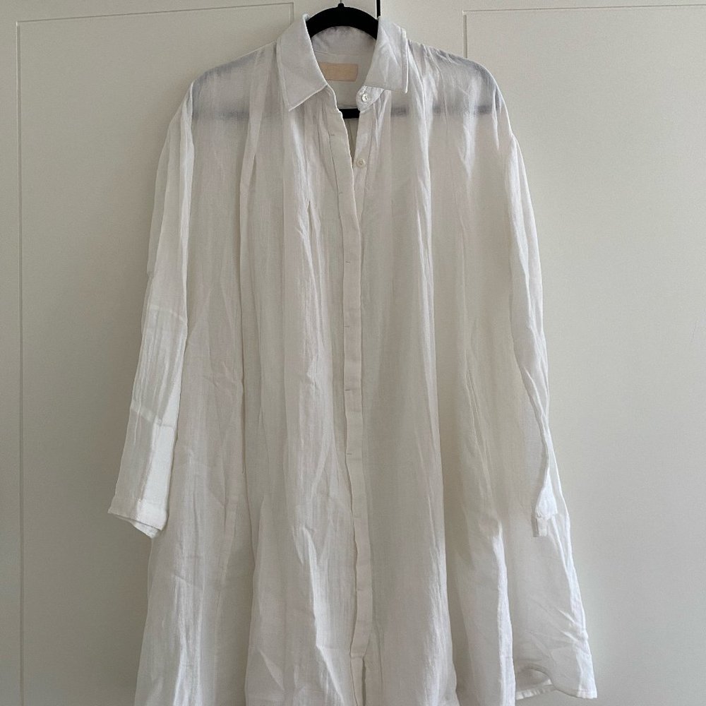 Myrah Penaloza Shirt Dress Coverup